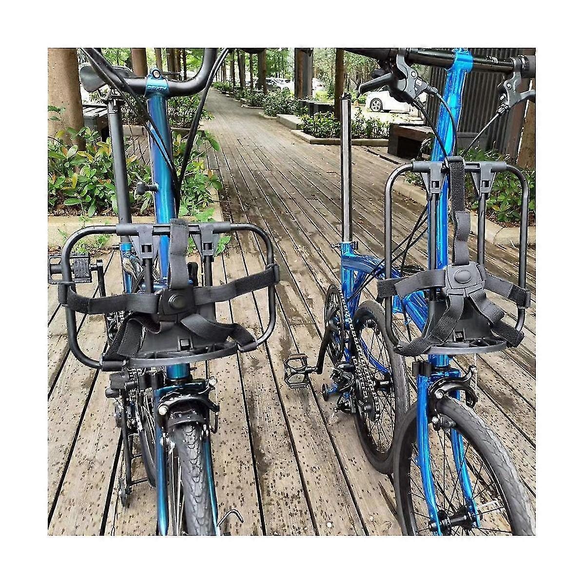 Bike Bracket For Folding Bikes Front Carrier Frame Backpack Bascket Bag Frames Bicycle Parts Vertic