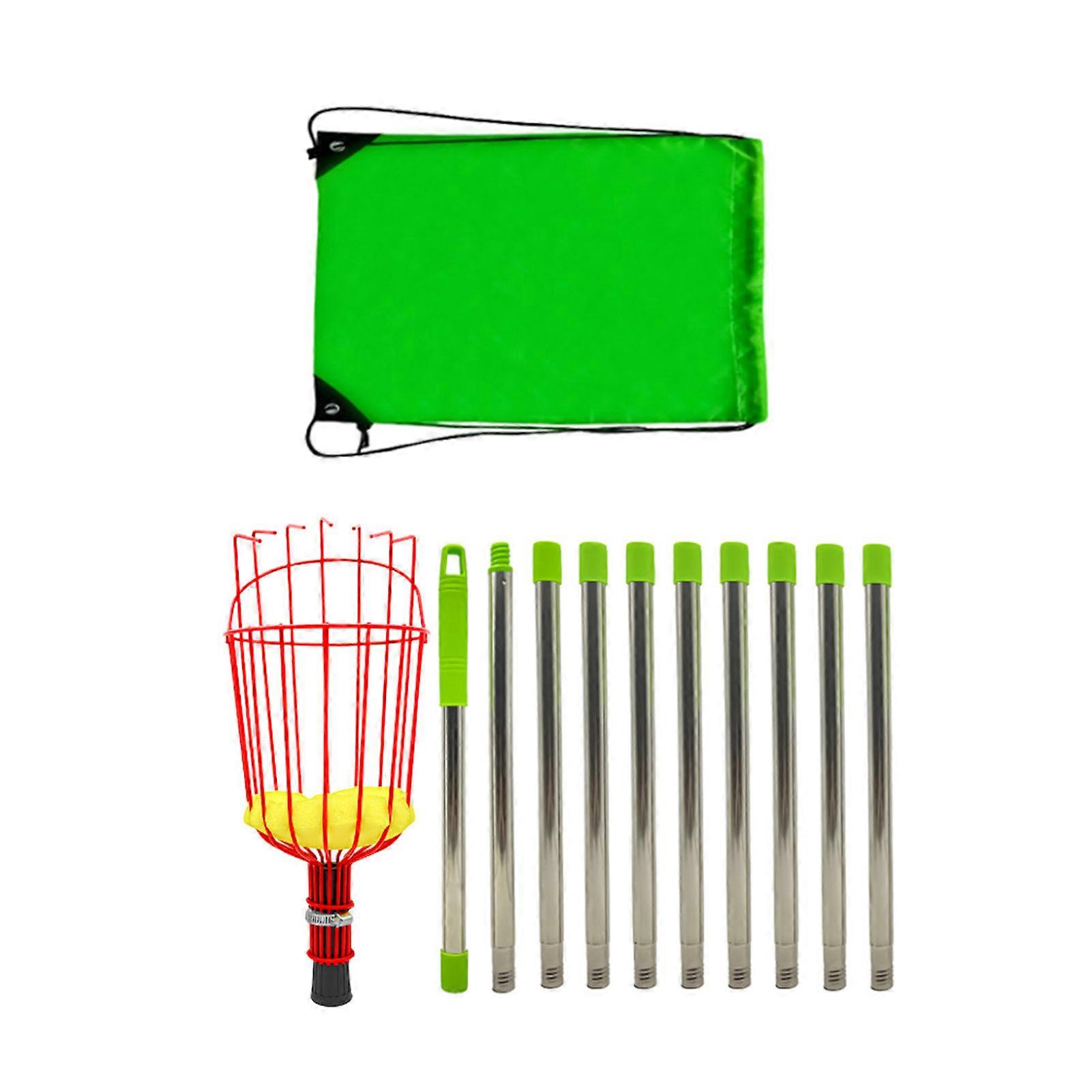 Fruit Picker Basket Adjustable Telescoping Pole Tool Fruit Picking Equipment for Garden 4m / 13.12ft 