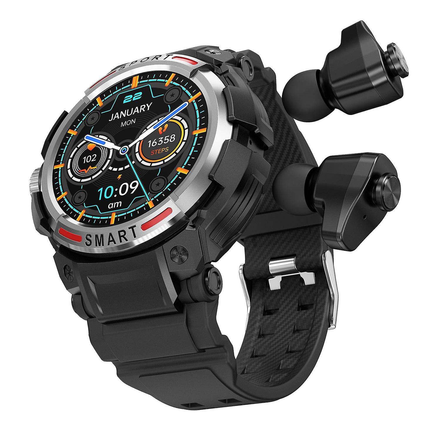 GT100 1.43" AMOLED Screen Smart Watch with TWS Headset Health Monitoring Sports Bracelet Suppor