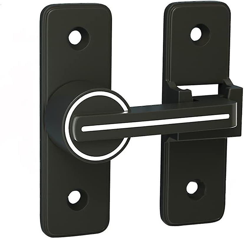 Hook latch for 180° hinged door