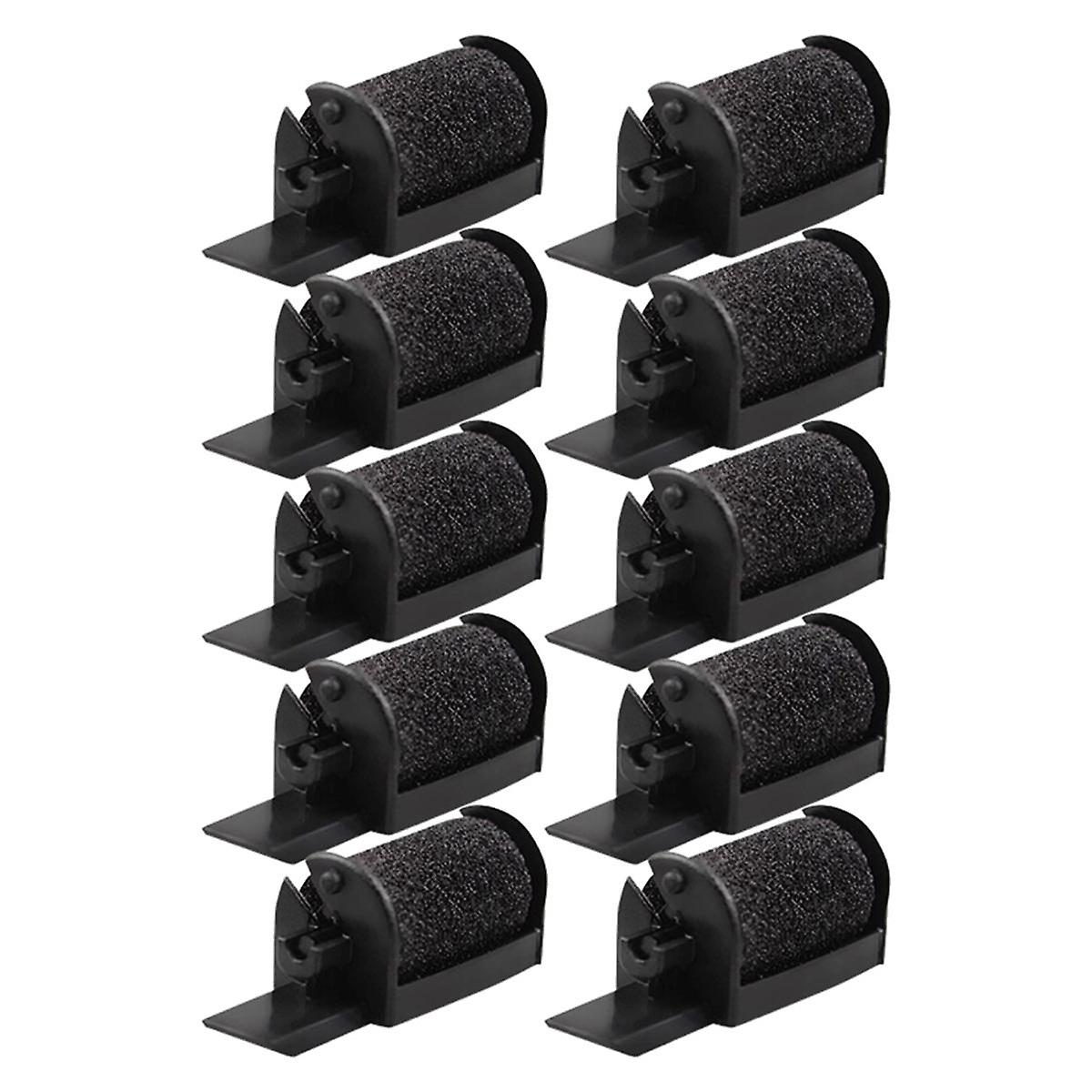 10Pcs IR40 Calculator Printer Ribbons Black Ink Roller Printer Ribbon IR-40 for ERC100 FR 2550 Calculator