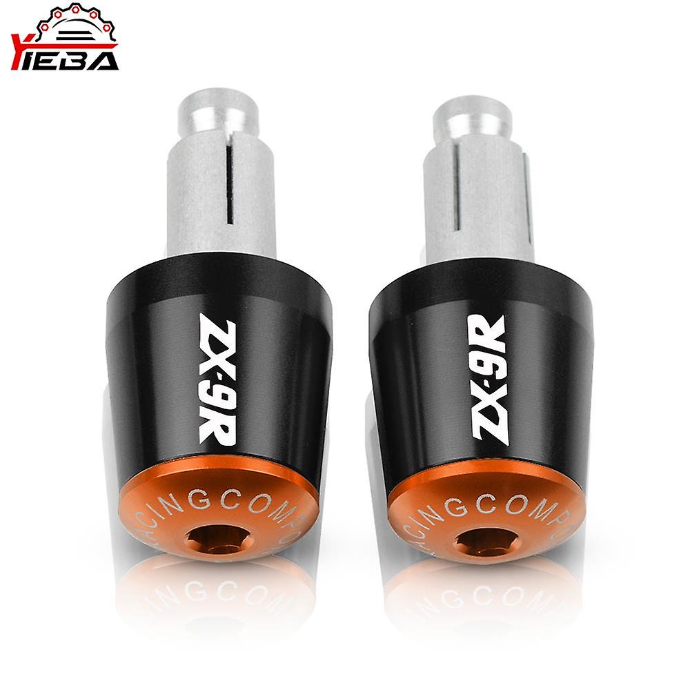 7/8" 22mm Motorcycle Handle Hand Bar Ends Handlebar Grip End Cap Plug For Kawasaki Zx9r Zx-9r 1998 1999 2000 2001 2002 2003 2004