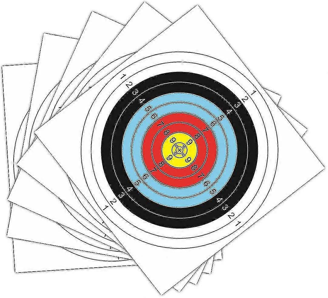 Archery Target Face, 30 Pcs Archery Shooting Paper Target Square Archery Training Paper