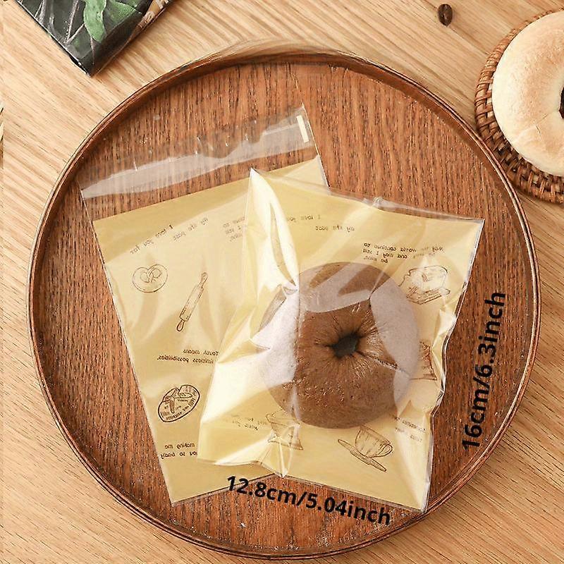 100pcs Self-Adhesive Clear Cellophane Bags: Versatile & Safe Goodie Bags for Treats, Gifts & More - Perfect for All Occasions