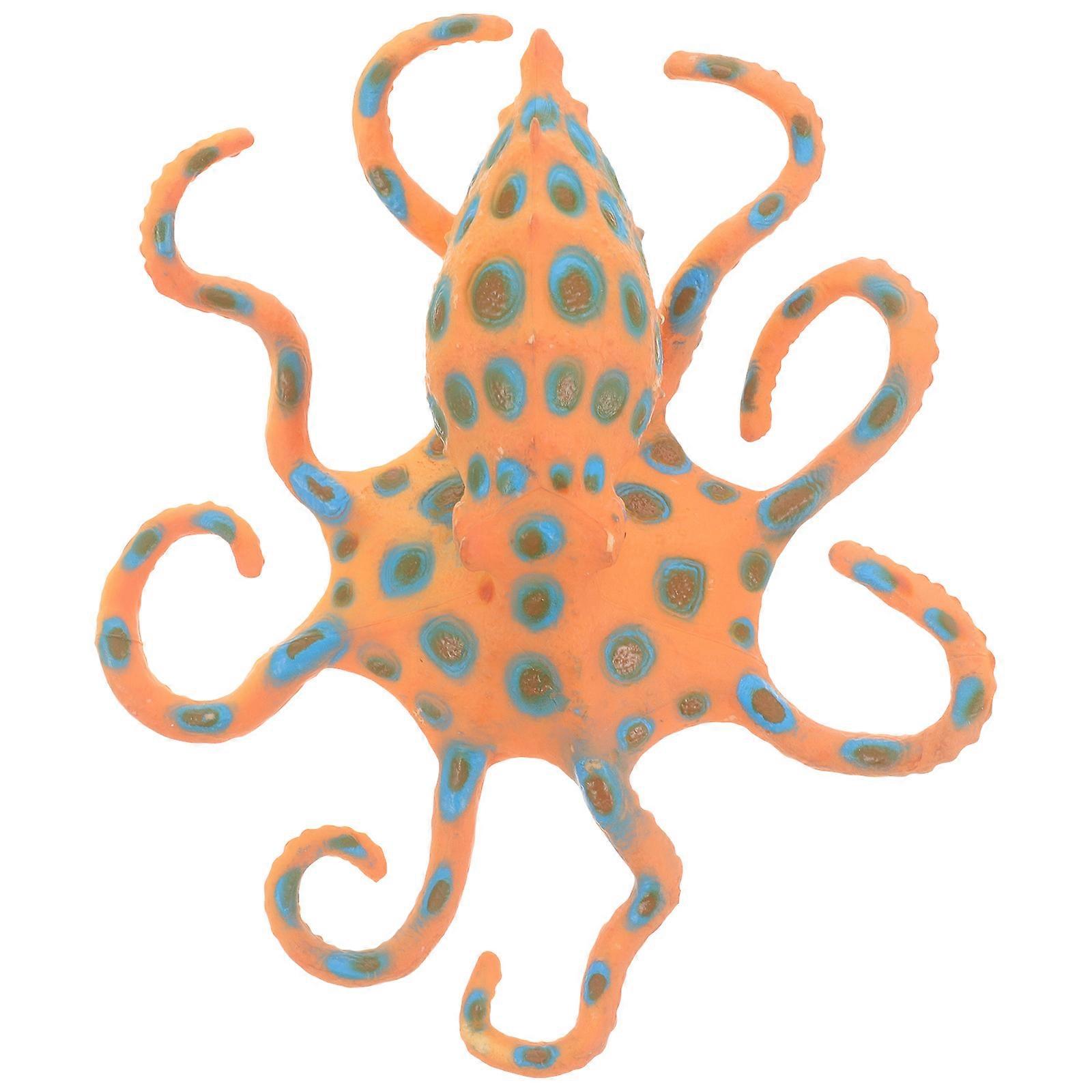 Realistic Blue-ringed Octopus Simulated Blue-ringed Octopus Artificial Sea Animal Model
