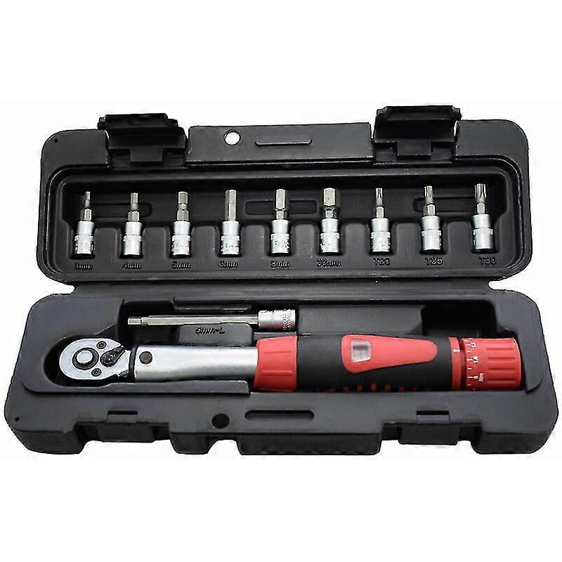 Bicycle Preset Mechanical Torque Wrench Set of 11 (CSC-24S Red)