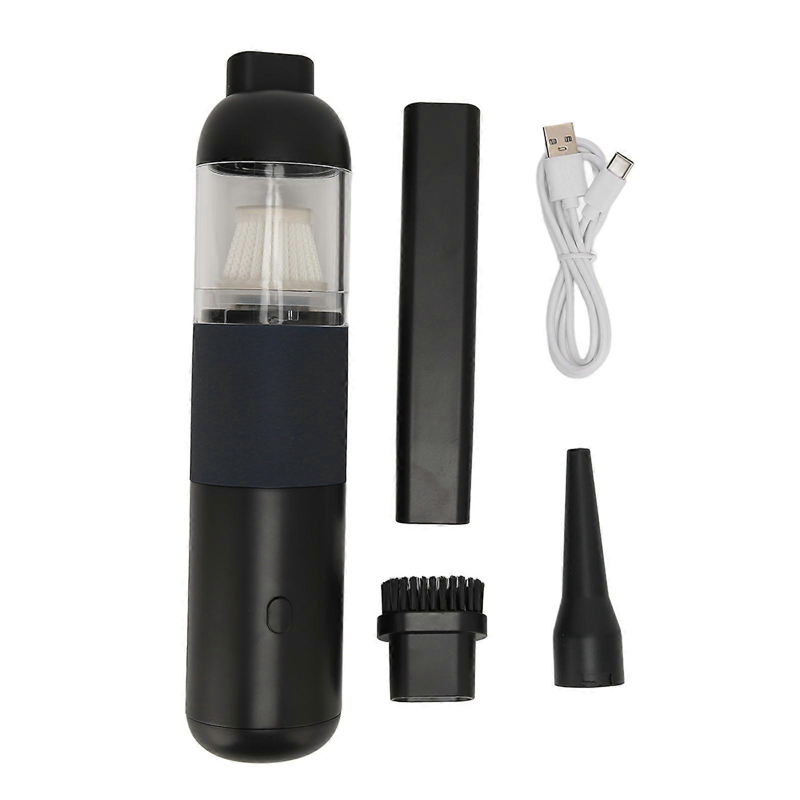Handheld Vacuum Cleaner Multiple Filtration 6000PA Suction 120W?? Mini USB Rechargeable Cordless Vacuum Cleaner for Car Home Blue