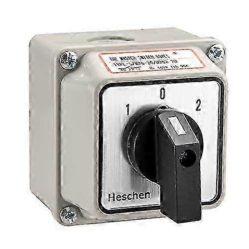 Szw26-20d2022d Commutateur rotatif universel avec interrupteur principal Boîte extérieure Lw28-204 660V 20A On-Off-On 3 positions 2 Phase 8 Bornes Ce