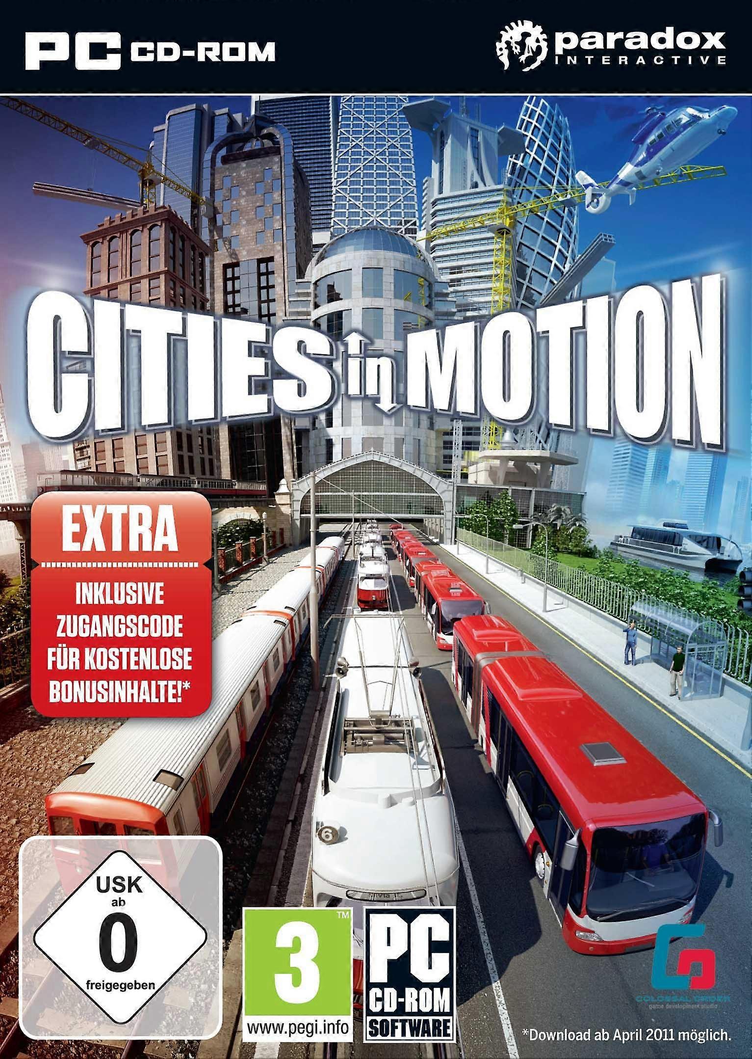 Paradox Interactive Cities in Motion - 视频游戏（PC、Windows、XPVista7 模拟、Paradox Interactive 02252011 E（Everyone）） - 新版和密封版