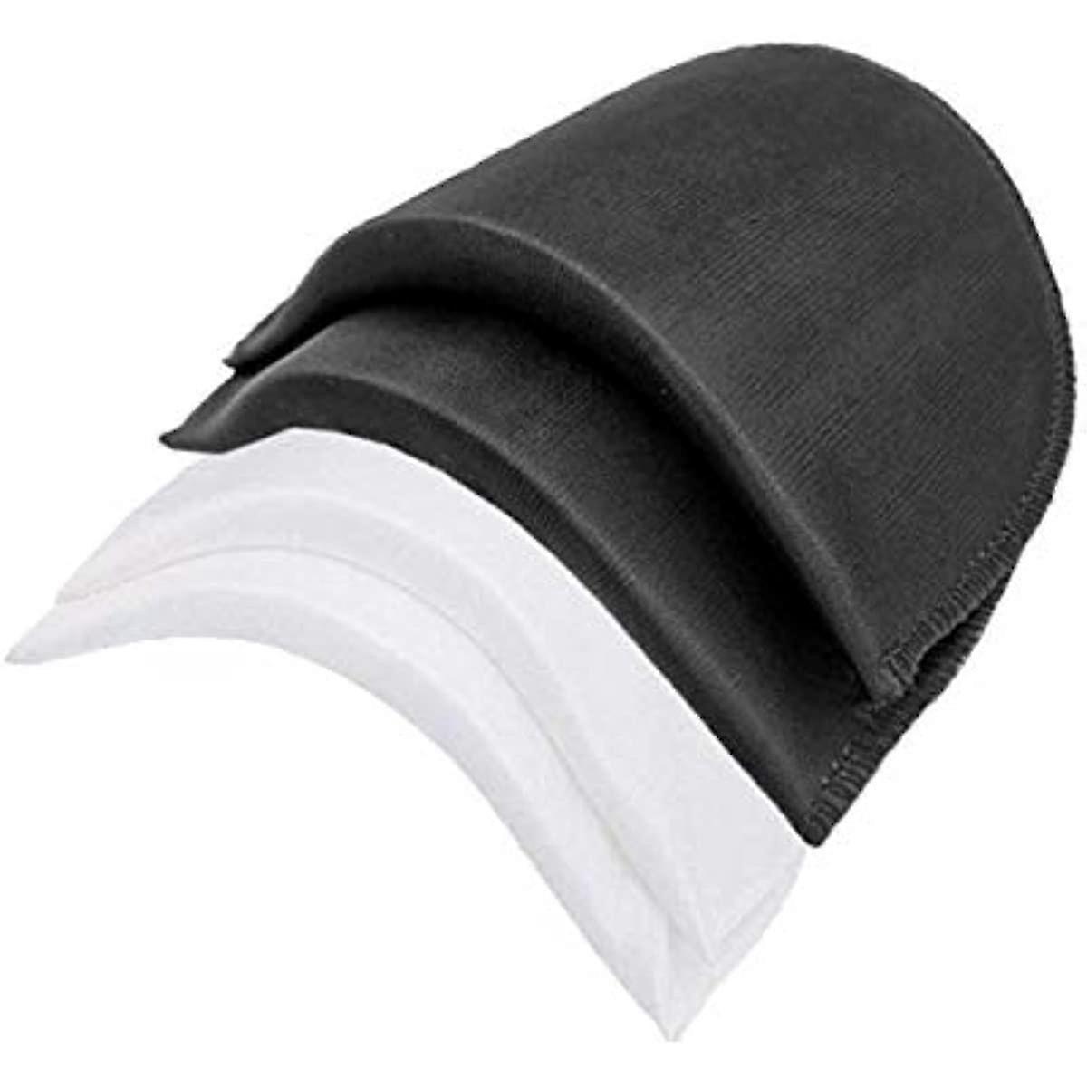Supvox 20pcs כריות כתפיים מכוסות פוליאסטר סט כריות כתפיים תפירה לבגדי מעיל בלייזר לגברים גברים (שחור ולבן)