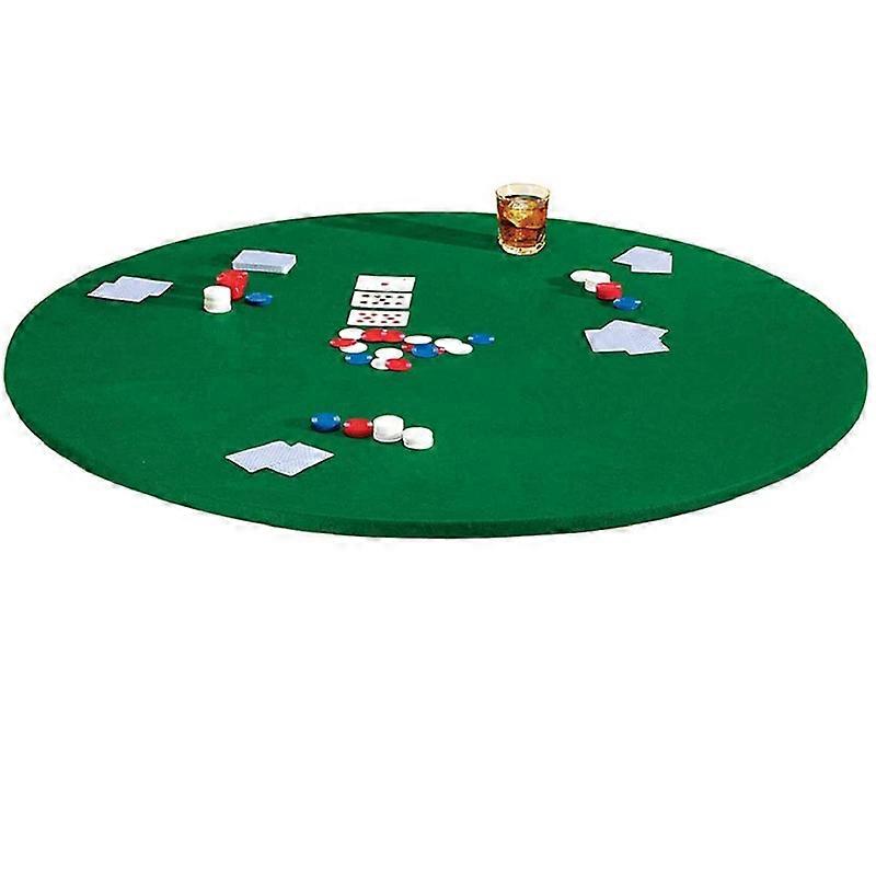 Couverture de table de jeu ronde Forme Ajustement Nappe Élastique Fit Feutre Poker Table Cover Protector