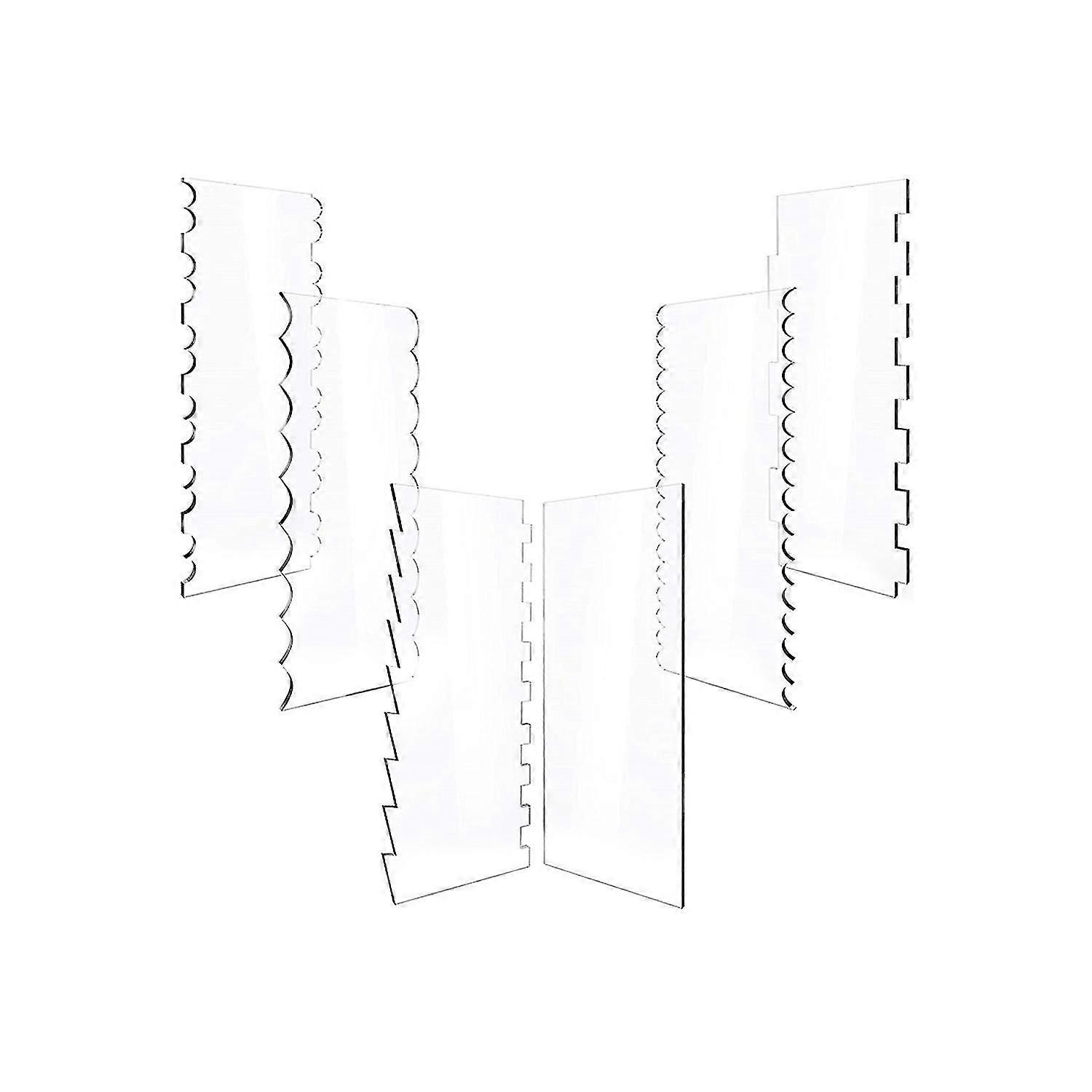 scraper cake transparent bake kitchen icing acrylic household pieces