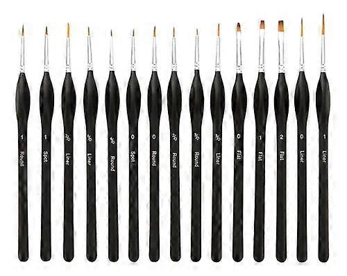 Detail Paint Brushes Set - 10pcs Miniature Brushes for Fine Detailing & Art Painting