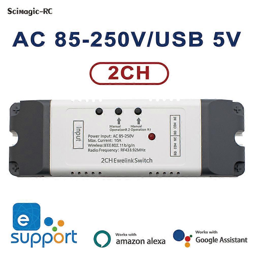 وحدة التتابع الذكية أتمتة المنزل DC5V 7-32V AC 220V RF433Mhz التحكم عن بعد ضوء التبديل العمل مع Alexa
