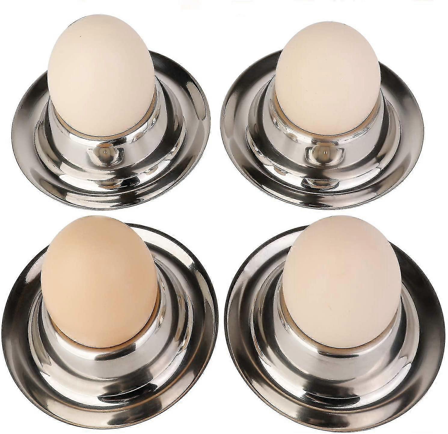 stainless steel egg cup holder set for soft boiled egg holder tableware kitchen tools