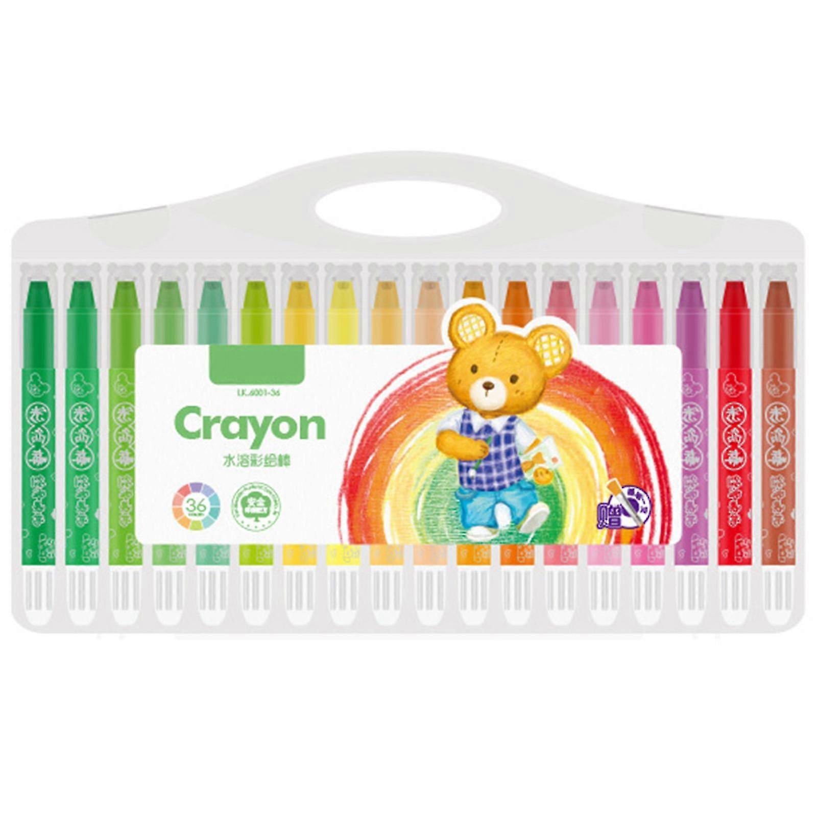 Large Capacity Water Soluble Crayon Portable Lightweight Crayon Painting Tool