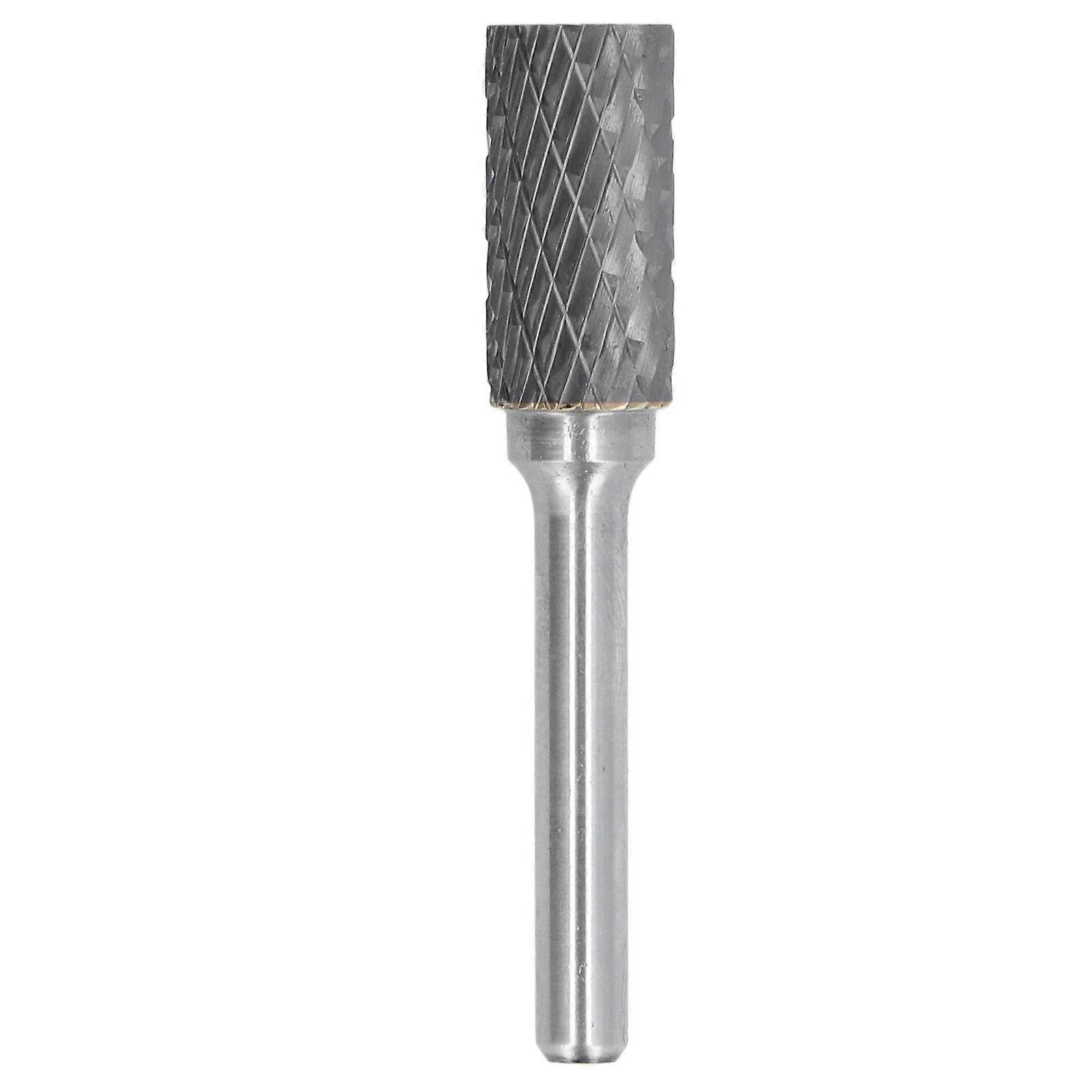 Rotary Grinding Bit Double Cut Cylindrical Tungsten Steel File Bit for Chamfering and Deburring
