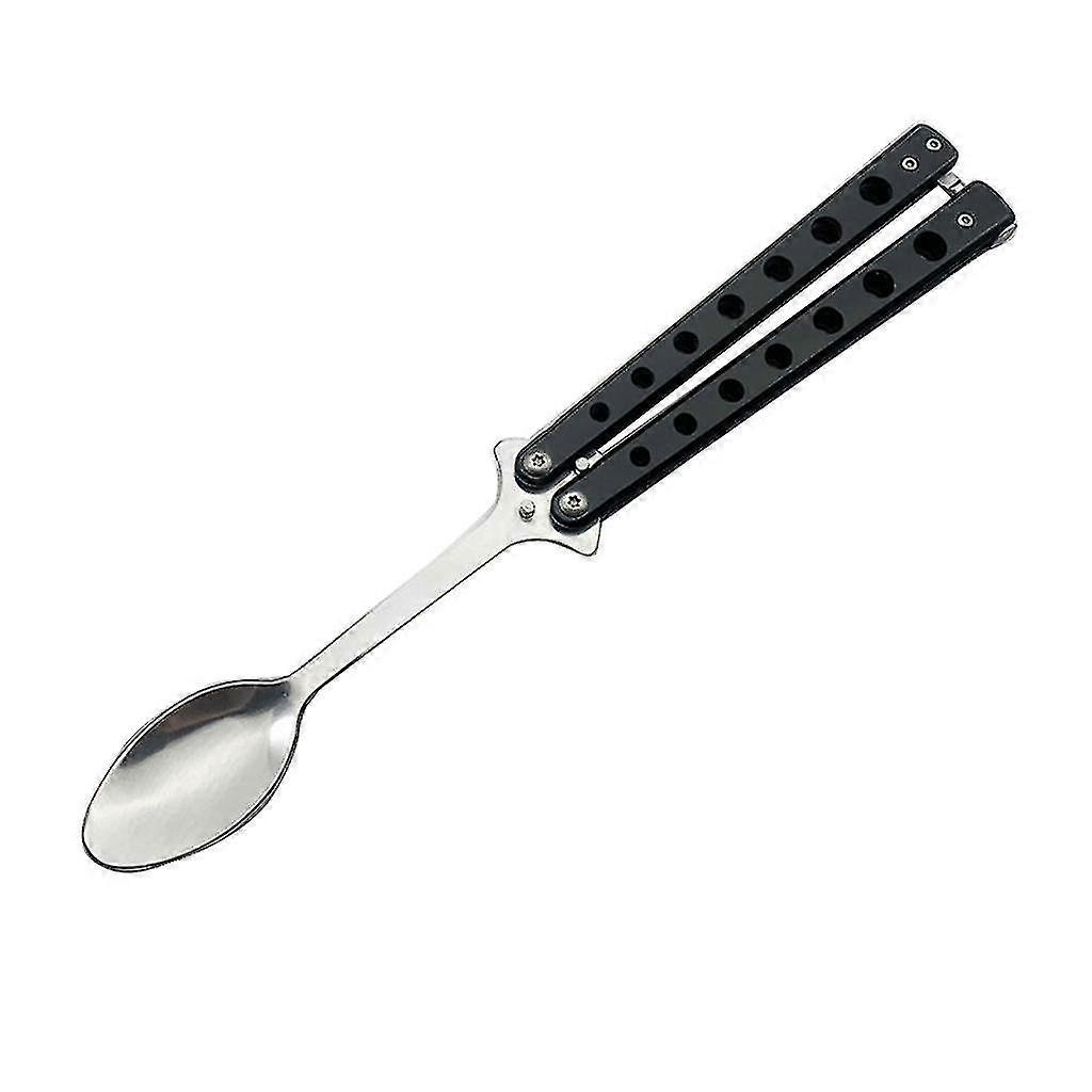 Foldable Camping Spoon & Fork Set | Stainless Steel Portable Utensils