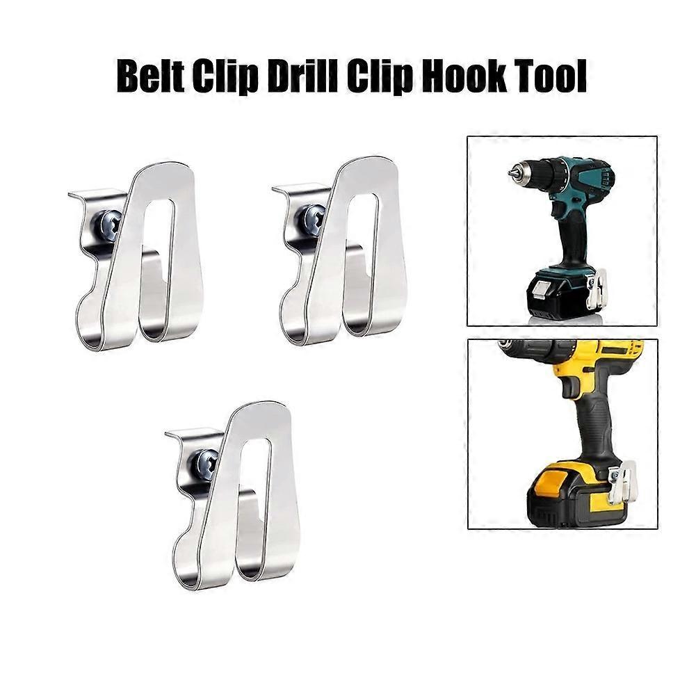 Belt Clip Hook Drill Belt Clip Hook For Makita 18V Max Tools With 8mm Cap Studs Screws Drills Impact Driver Bit Holder Hooks