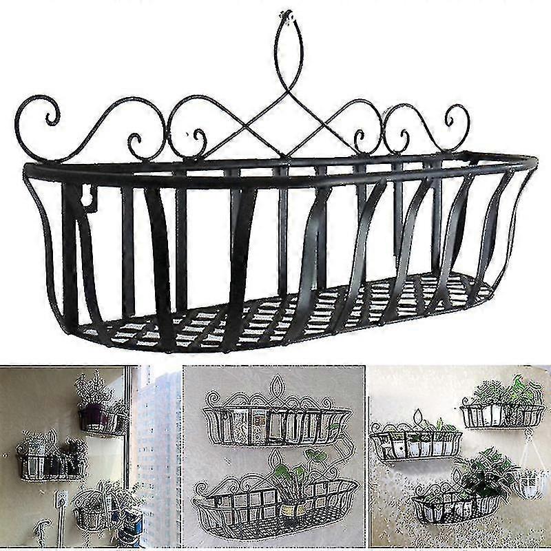 ハンギングプランターラック金属ワイヤー手すり植木鉢ホルダースタンド装飾アート壁掛け植物バスケットホームバー用