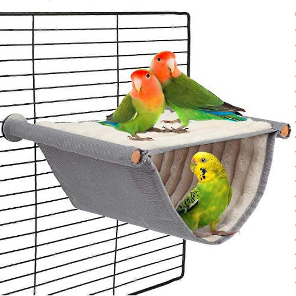 unbrand Oiseaux Warm Hanging Bed Thermal Insulation Pets Hamac Detachable Birds Hanging Nests Blanc