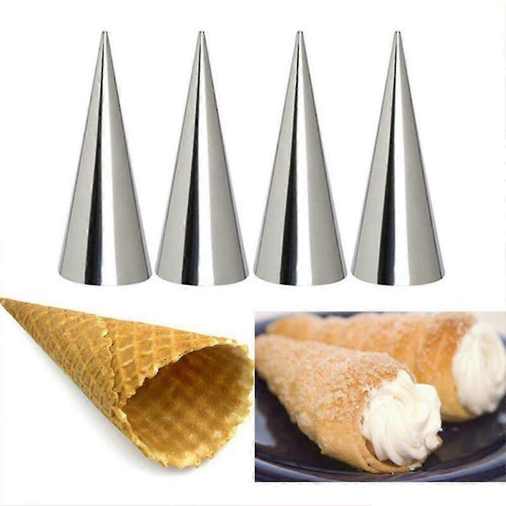 12pcs Pastry Cream Horn Cone Shaped Bread Cake Mould Baking Tool