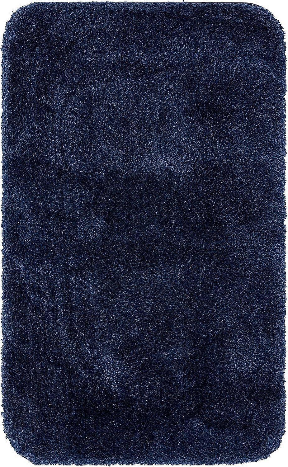 1 Thick Machine Washable Bath Mat 40cm x 60cm Navy Blue