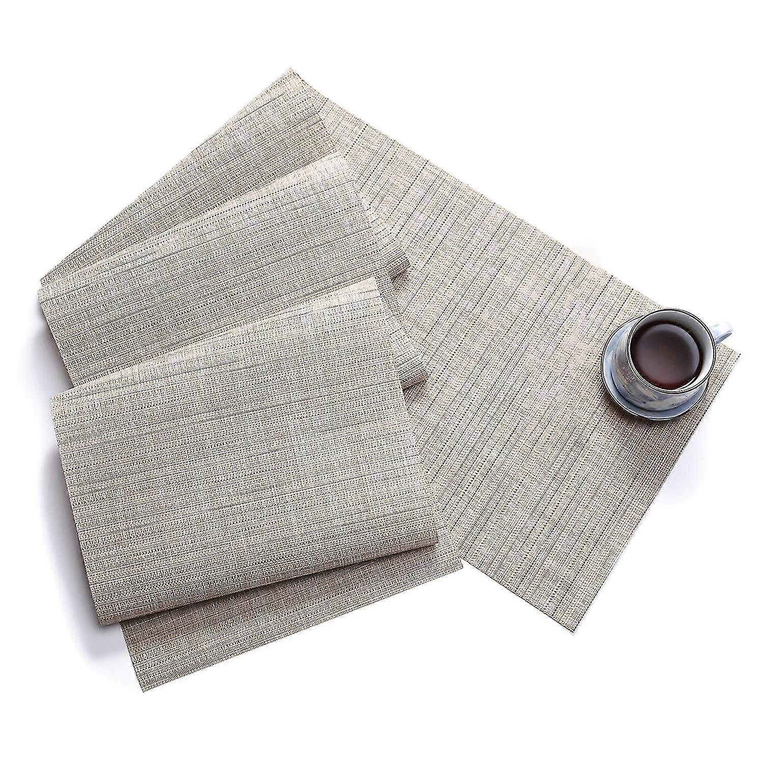 Table Runner Bamboo Texture Heat Insulation PVC Wedding Party Dining Table Runner for Bar