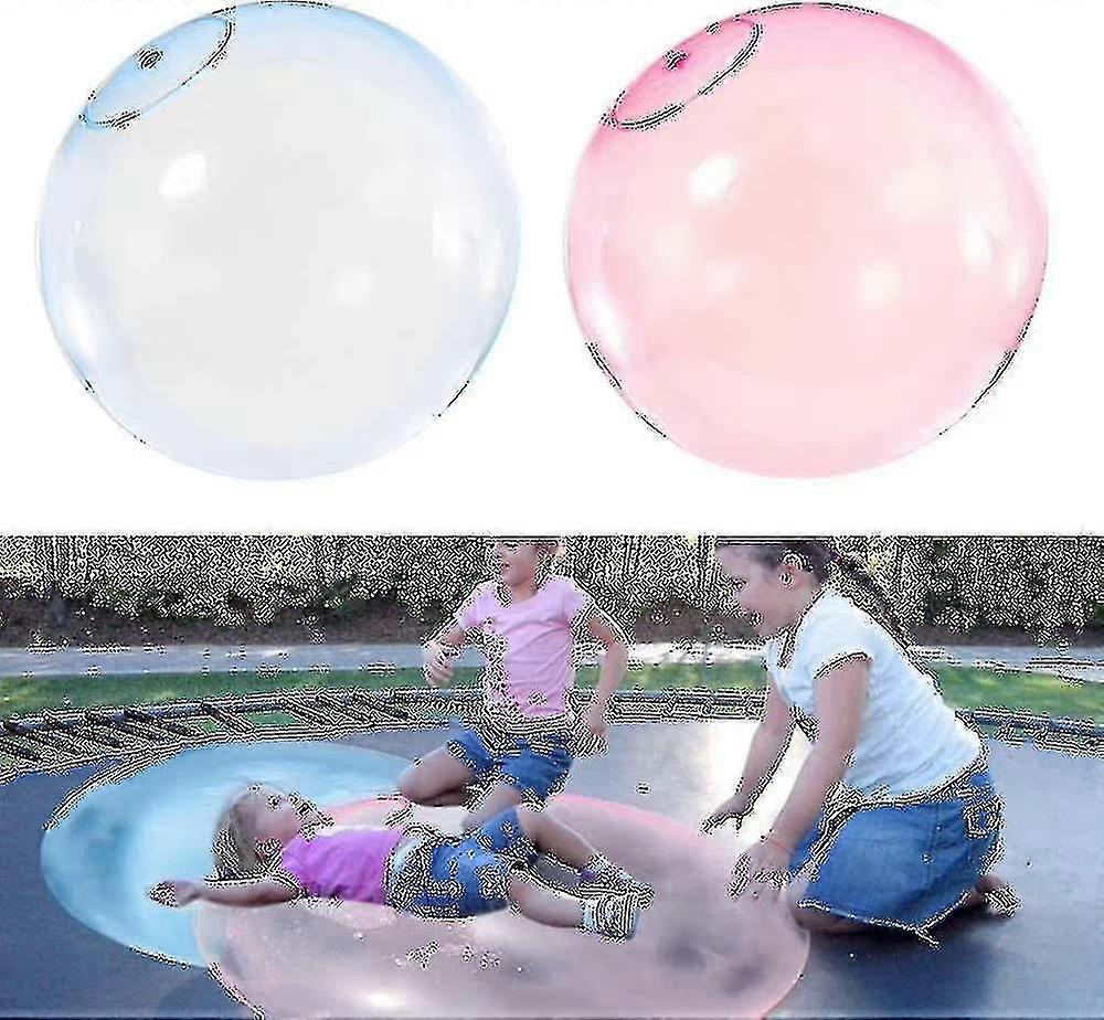2pcs צעצוע כדור בועה לילדים ענק מים מתנפחים חוף גומי כדור ג'לי כדור בלוןמחליקים צעצוע כדור בועה ענק מתנפח מים חוף כדור גומי
