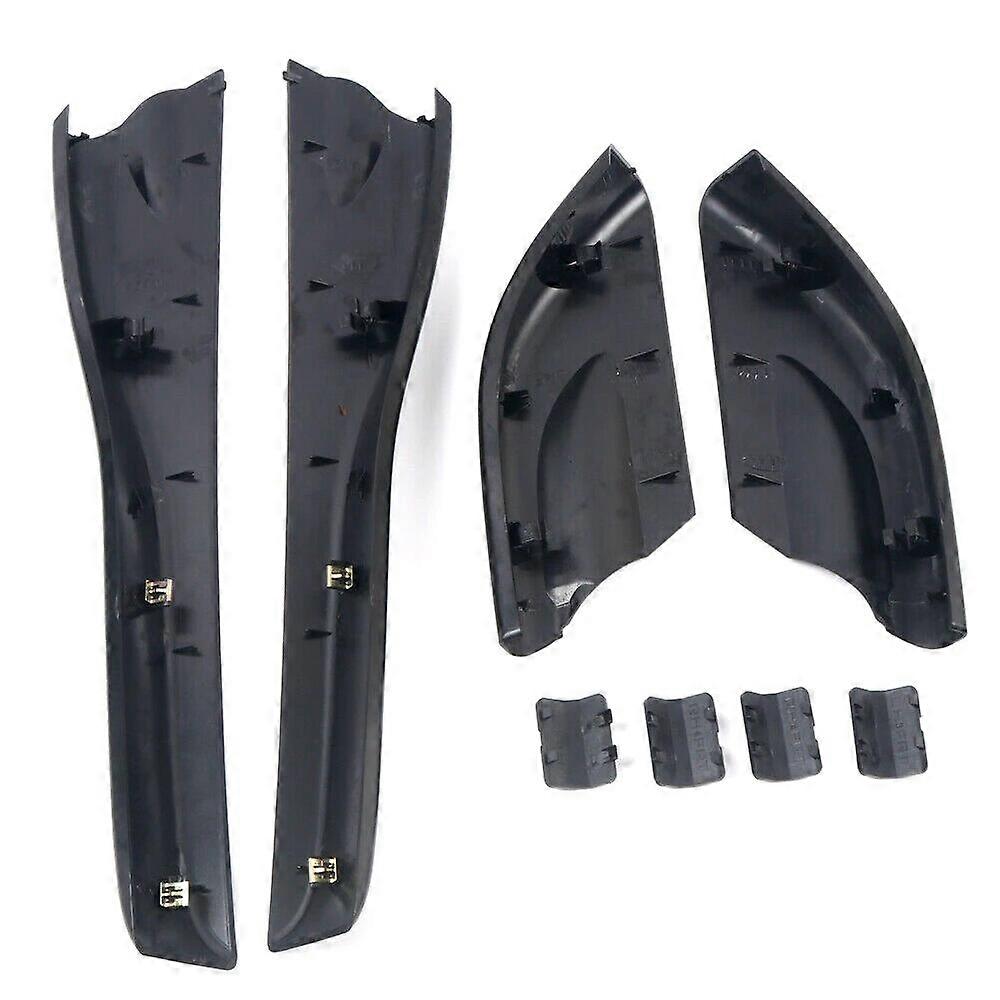 4X Black Roof Rails Rack End Cover Shell For 2004-2008 Hyundai Tucson