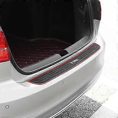 Car Rear Bumper Protector Universal Black Rubber Anti-scratch Trunk Entry Guard - Protective Umbrella (two Pieces)