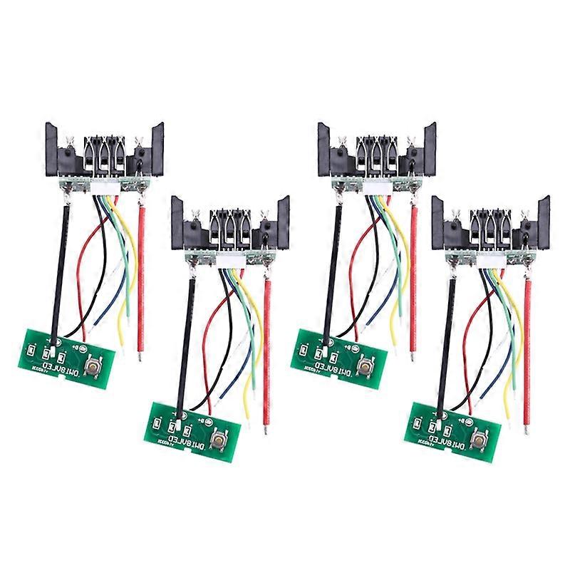 4Pcs DCB200 Li-Ion Battery PCB Charging Protection Circuit Board For Dewalt 18V 20V DCB201 DCB203 DCB204