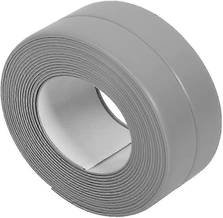 قطاع حوض ذاتي اللصق حمام والجدار ختم قطاع حوض حوض حافة تريم المطبخ (38mm * 3.2m رمادي)