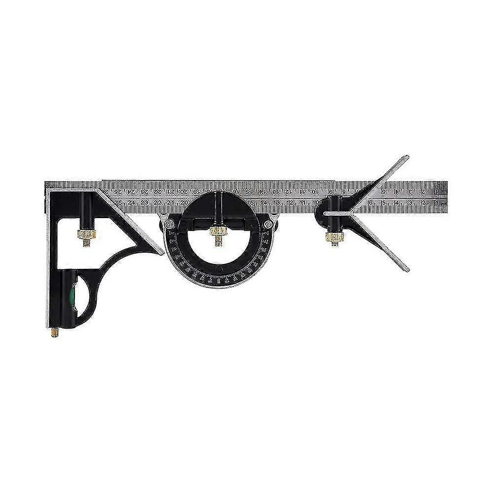 Multi-function Adjustable Right Angle Engineer Ruler Adjustable Angle Ruler Craft Ruler Black