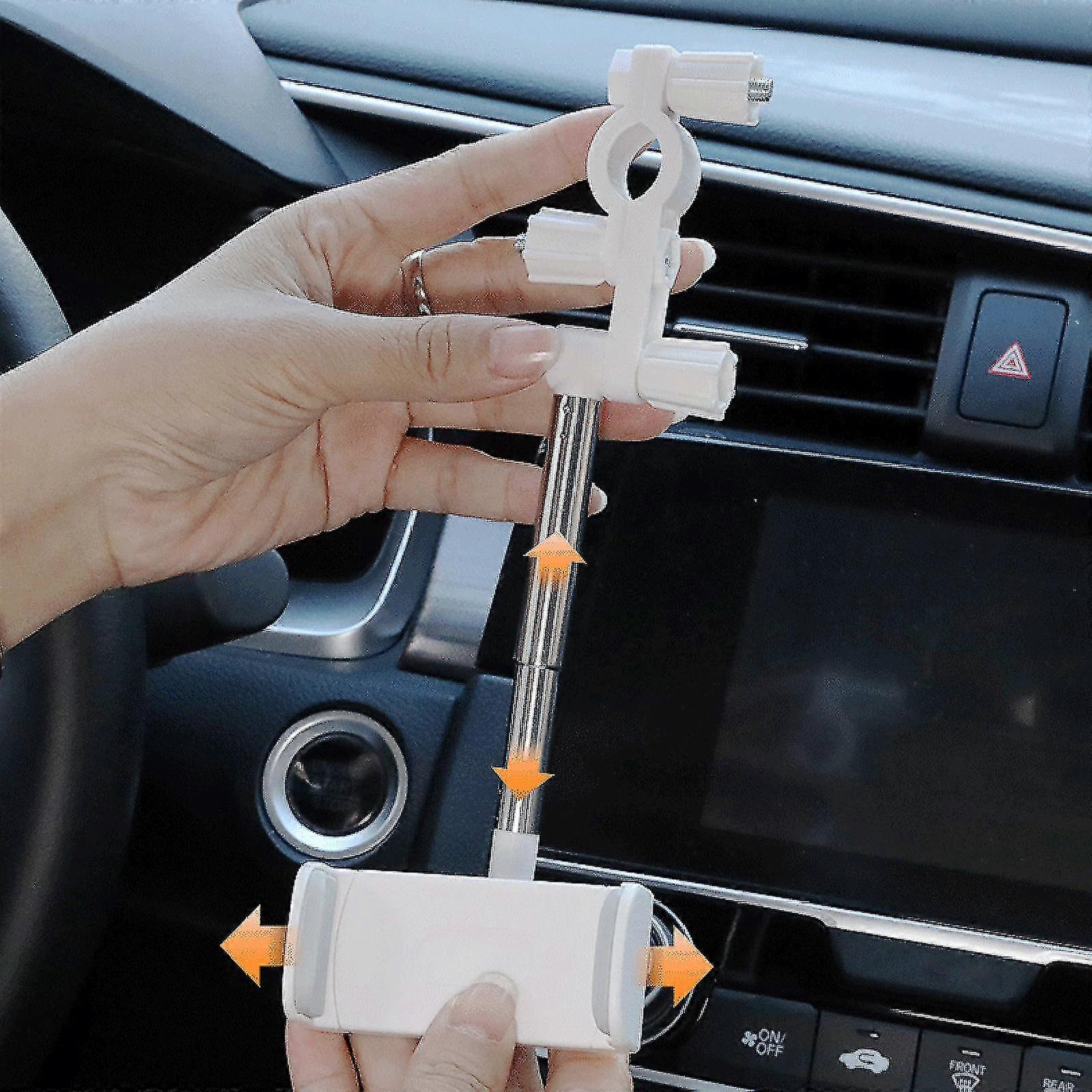 360 Rear View Mirror Mount Auto Phone Holder Gps Seat Stand Adjustable Support
