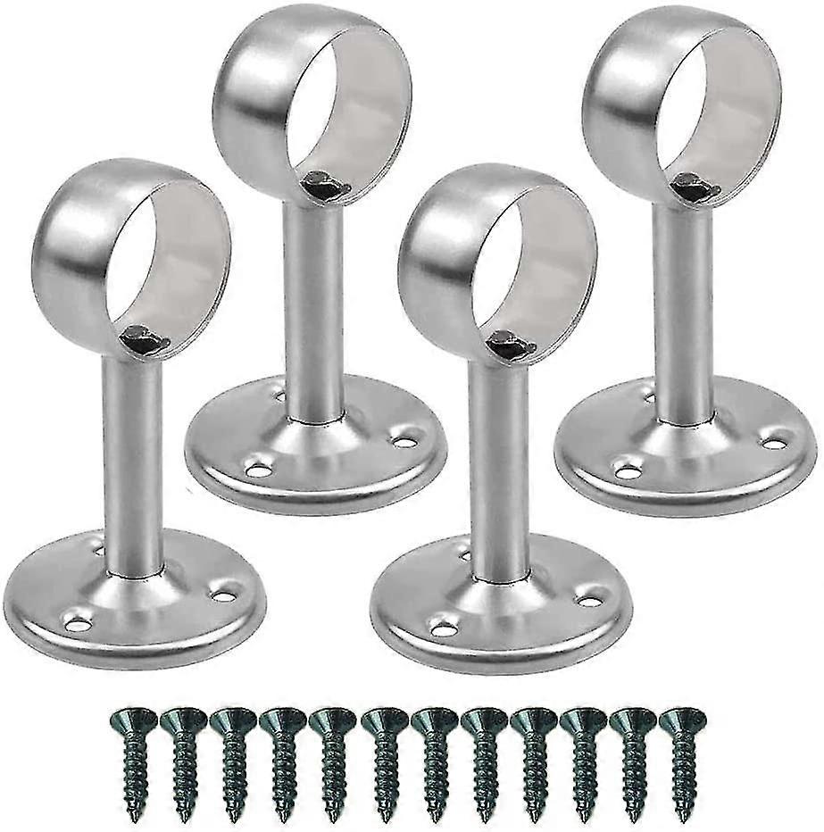 Ceiling Bracket For Curtain Rod, 4 Pieces Stainless Steel Hanging Rod Bracket, Curtain Rod Bracket, Hanging Rod Bracket