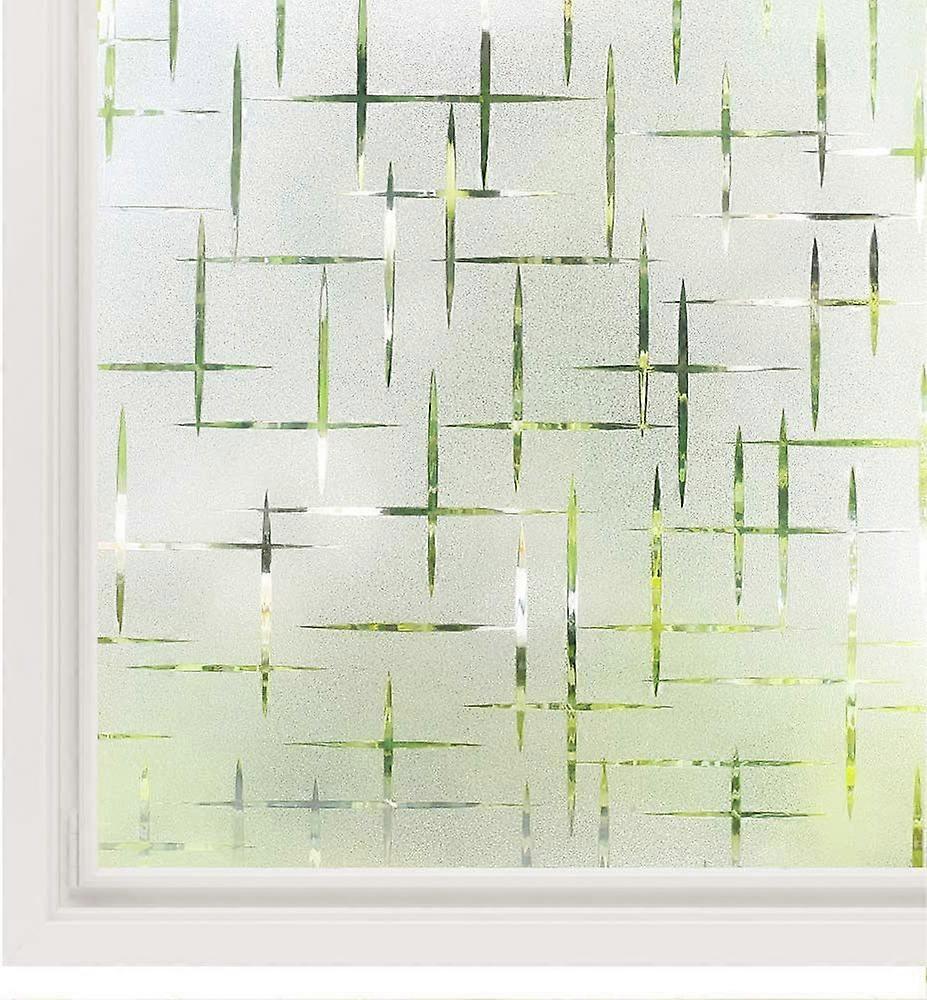 Frosted Window Film No Glue, Frosting Privacy Glass Films For Windows & Doors, Self Static Decorative Window Cling For Home