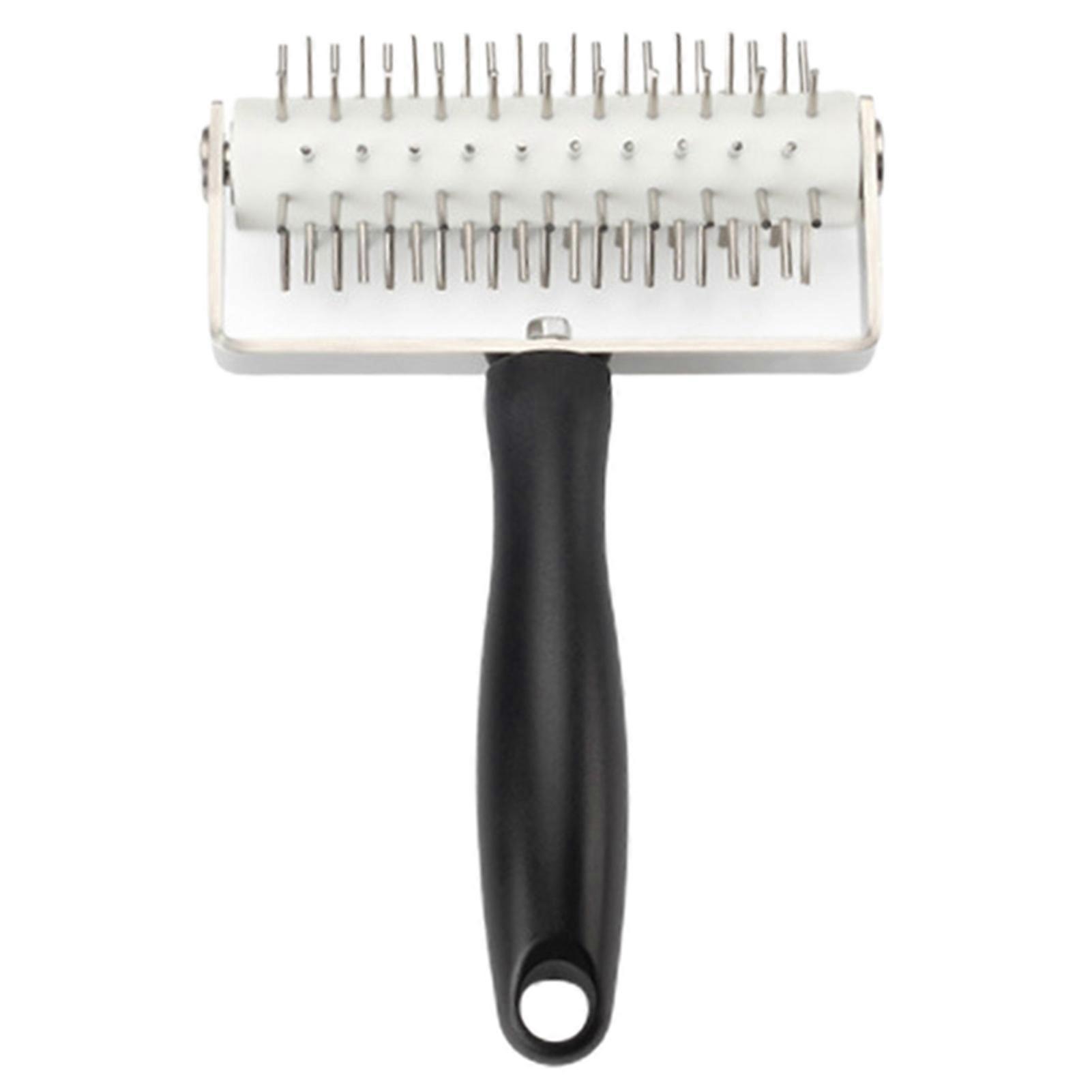 Needle Puncher Roller Stainless Steel Wheel Pizza Bread Pie Pastry Dough Roller Plastic Handle Stabbing Holes Pizza Roller Pin Baking Tools Needle Whe