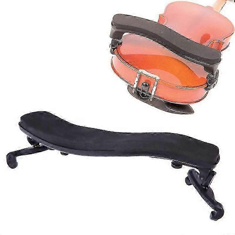 3/4 4/4 Rubber Violin Shoulder Rest Adjustable Support For Height Angle Black