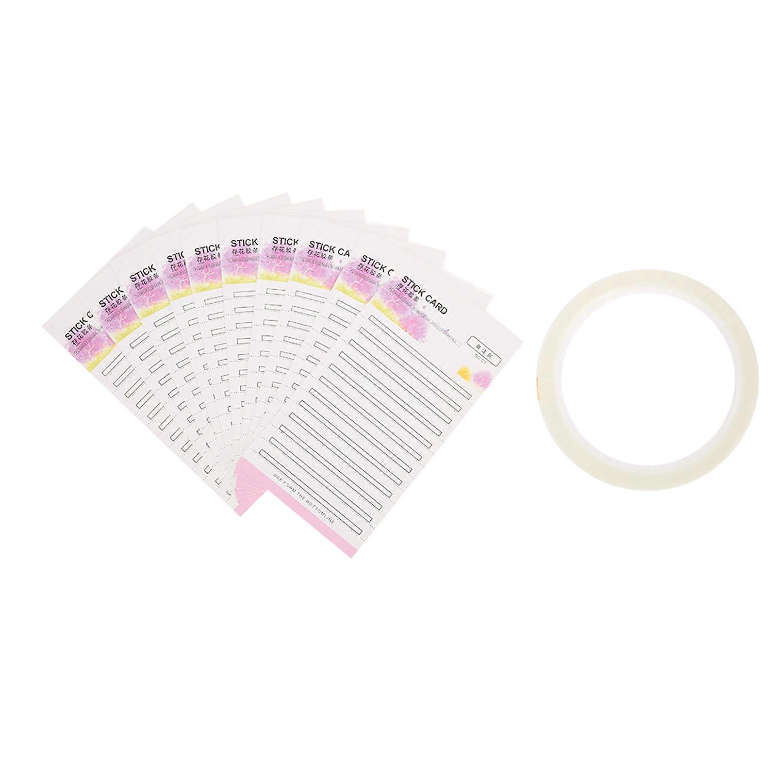 10pcs Eyelash Extension Storage Card False Eyelash Fans Paper Card Makeup Organizer