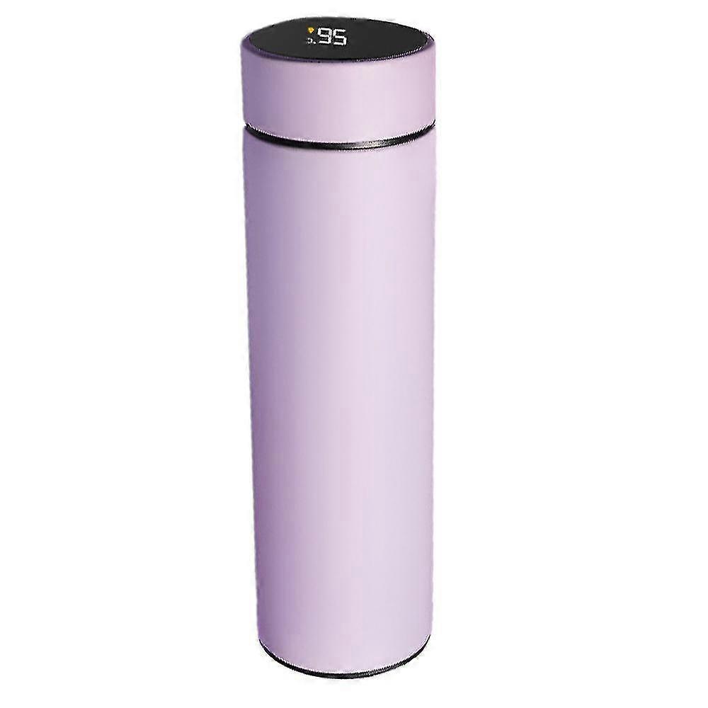 Water Bottle With Led Temperature Display,double Walled