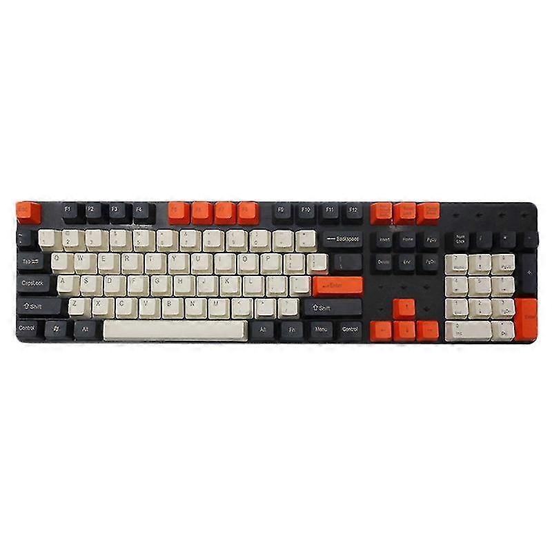 Big Carbon Beige Mechanical Keyboard Personality Keycap Is Engraved Opaque Keycap PBT87/104/108