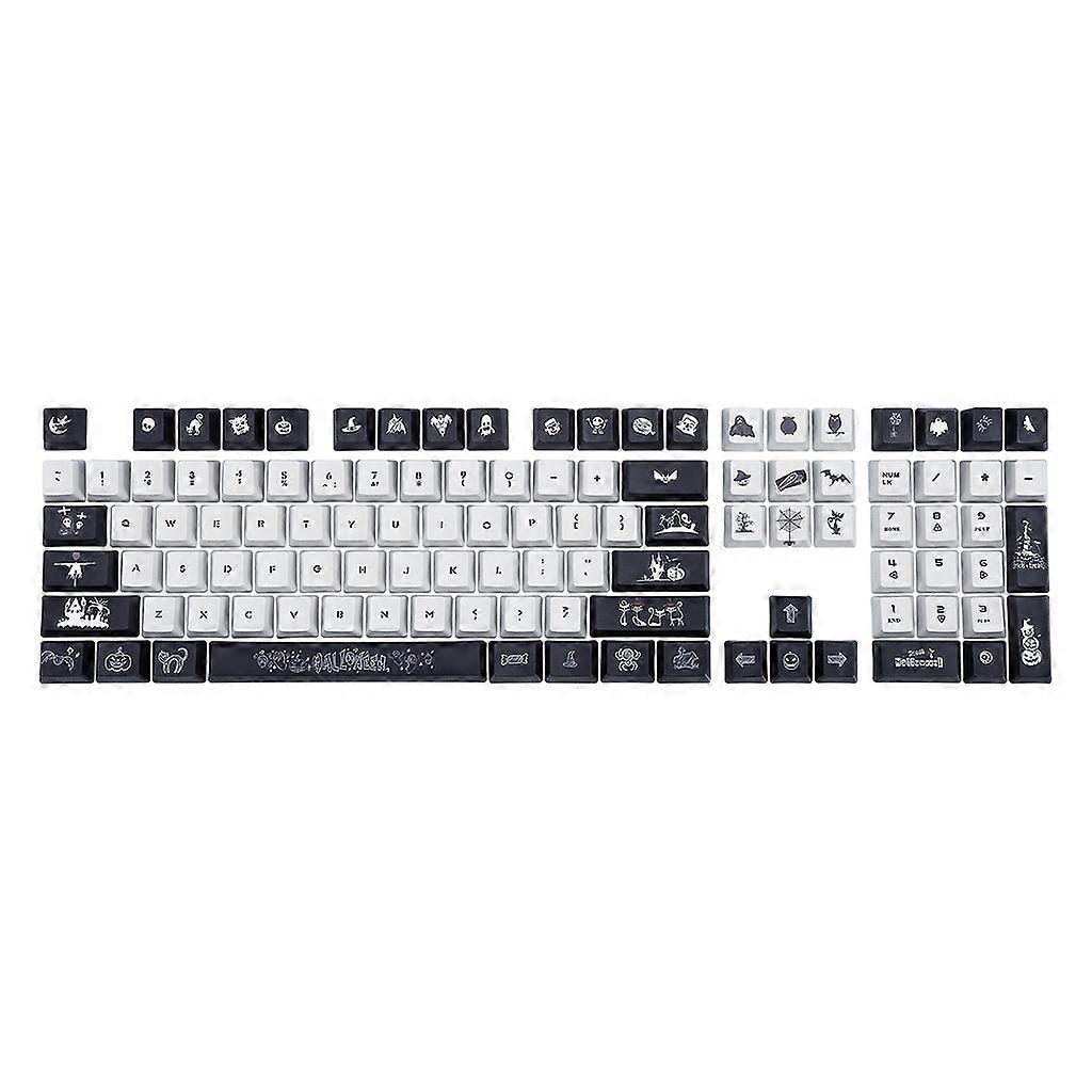 108 Keys/set Personality OEM Profile Opaque Halloween Theme Keycap PBT Dye Sublimation for Key Caps for Mechanical Keybo