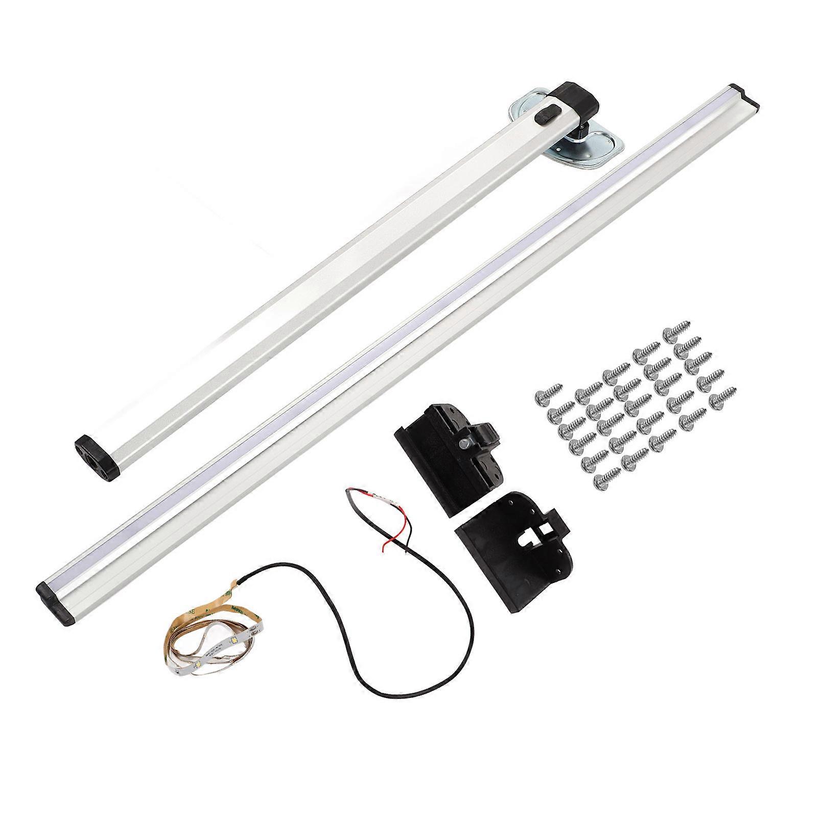 RV Foldable Table Leg 1000mm Aluminium Alloy Detachable Wall Mount Leg Stand with LED Light Sliding Rail