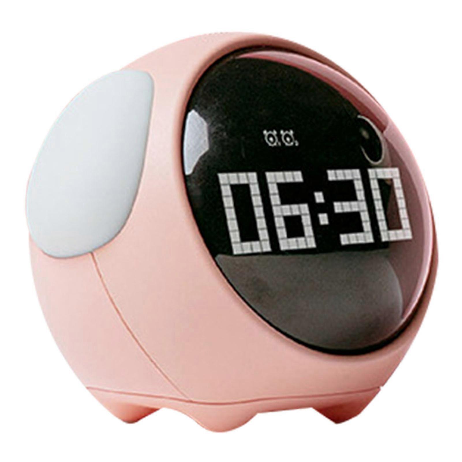 Expression Clock Cute Dog Shape Multifunctional Led Digital Alarm Clock Voice Activated Night Light