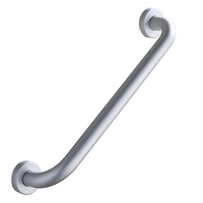 1 Straight white epoxy aluminum grab bar