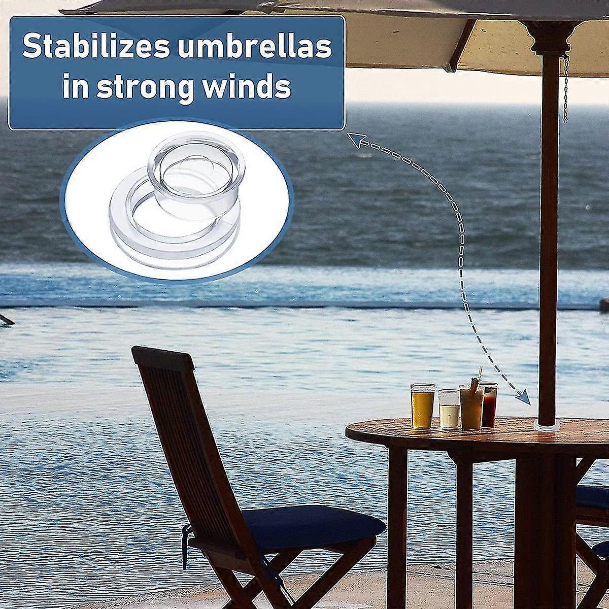 Patio Table Umbrella Hole Ring And Cap Set, Standard Size Umbrella ...