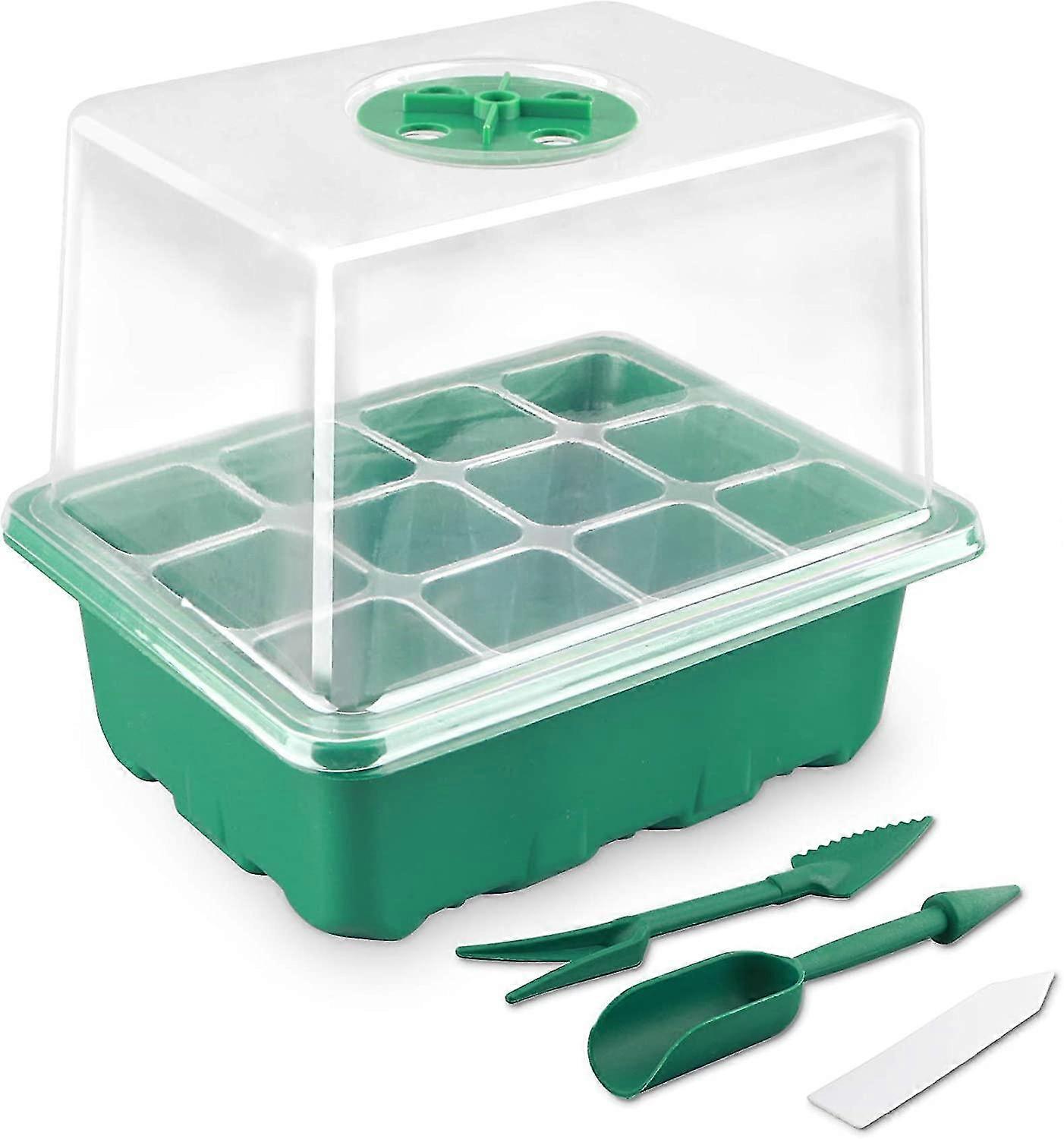 5 Pack Seed Trays Seedling Starter Tray Humidity Adjustable Plant Starting Kit