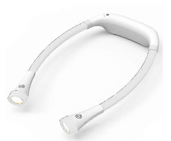 Led Neck Reading Light, 3 Colors, Bendable , Rechargeable,white