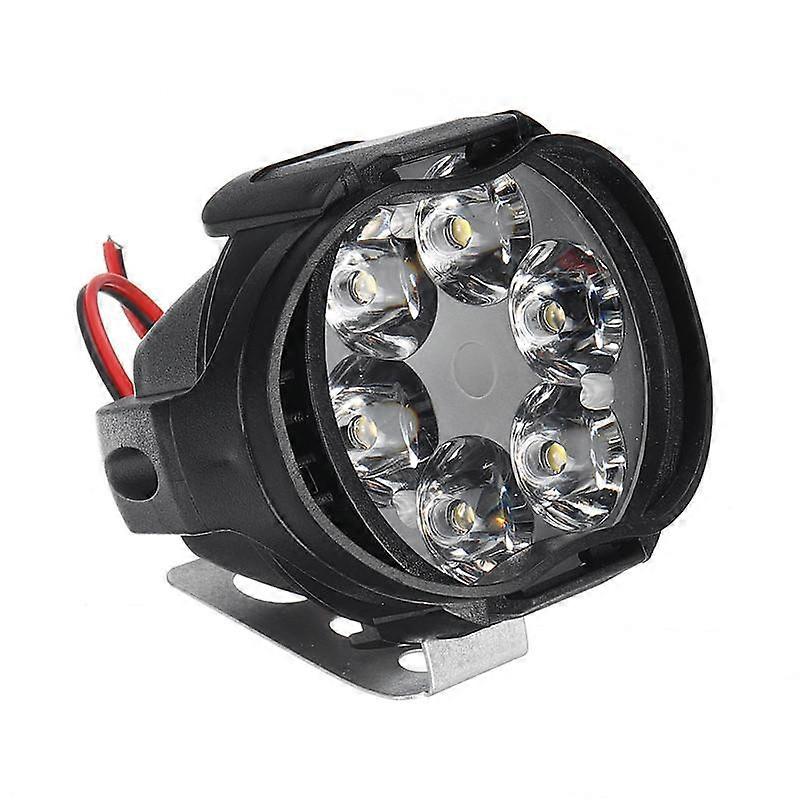 1Pcs/2pcs Motorcycle Headlight 6 LED Auxiliary Headlight Electric Vehicle Scooters Lamp High Brightness Modified Auxiliary Bulbs
